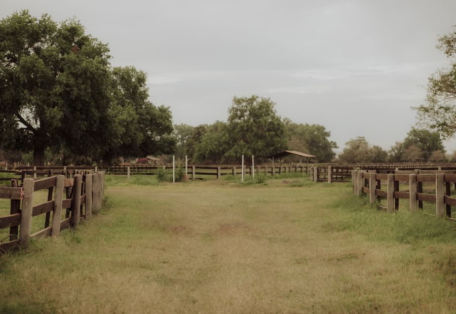 New farm fence with an H-brace corner assembly and tensioned wire across Kansas pasture